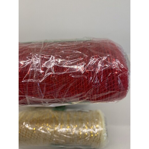 Crafter's Square Christmas Mix of 6 in. Decorative Mesh, 6in x 5-yd. 3 Rolls - Picture 10 of 10